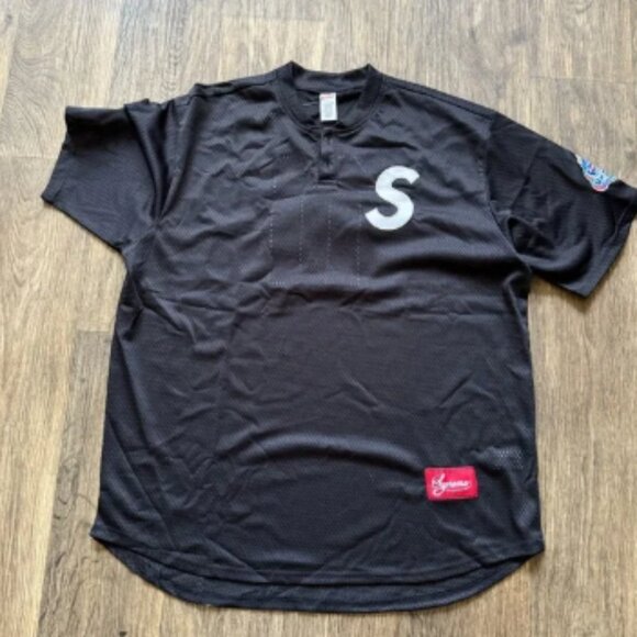 Supreme S Logo Baseball Henley - Picture 1 of 5